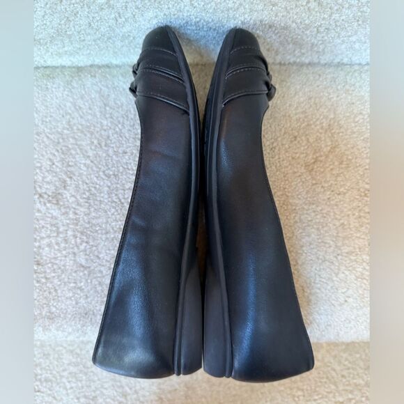 LifeStride‎ Simply Comfort Aliza Black Faux Leather Ballet Flats Size 10W - Picture 6 of 9